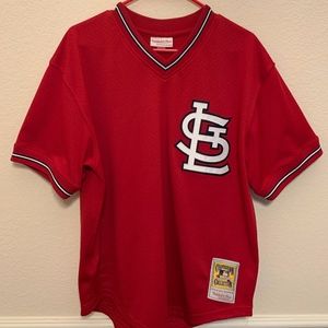Ozzie Smith 1996 Authentic Mesh BP Jersey